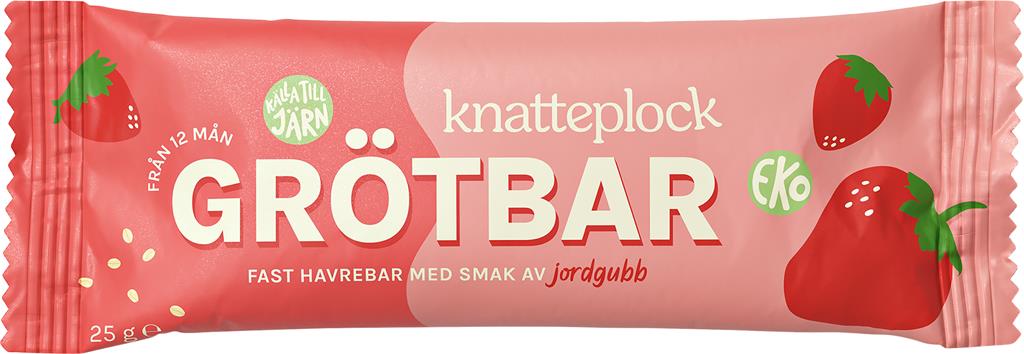 Bild på Knatteplock Grötbar- Jordgubb, 25 g