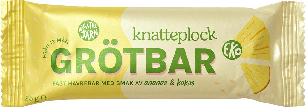 Bild på Knatteplock Grötbar- Ananas/kokos, 25 g