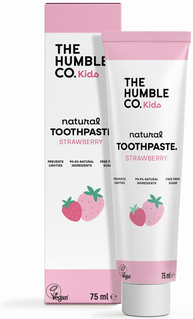 Bild på The Humble Co. Tandkräm Barn Strawberry 75 ml Natural, 75 ml