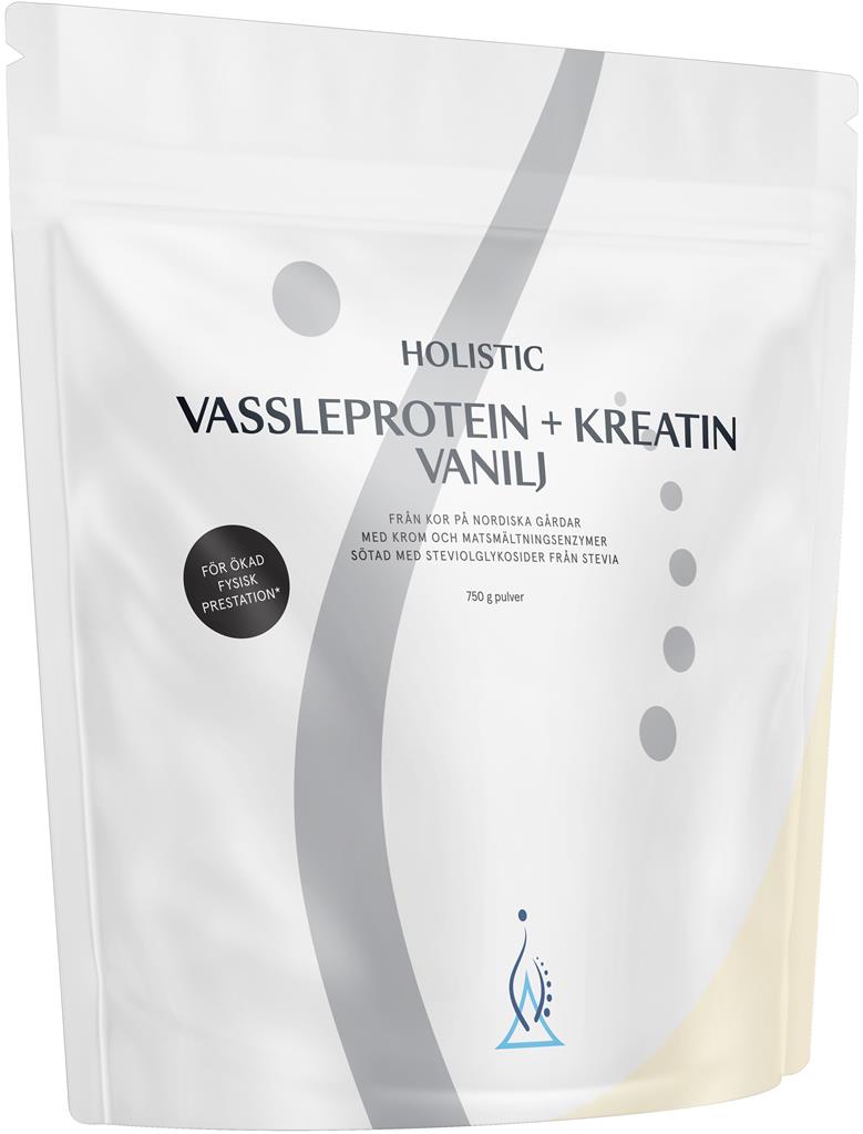 Bild på Holistic Vassleprotein + Kreatin vanilj, 750 g