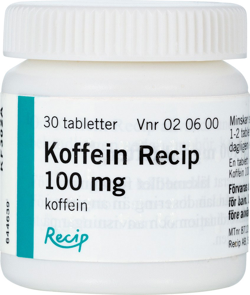 Bild på Koffein Viatris, tablett 100 mg, 30 st