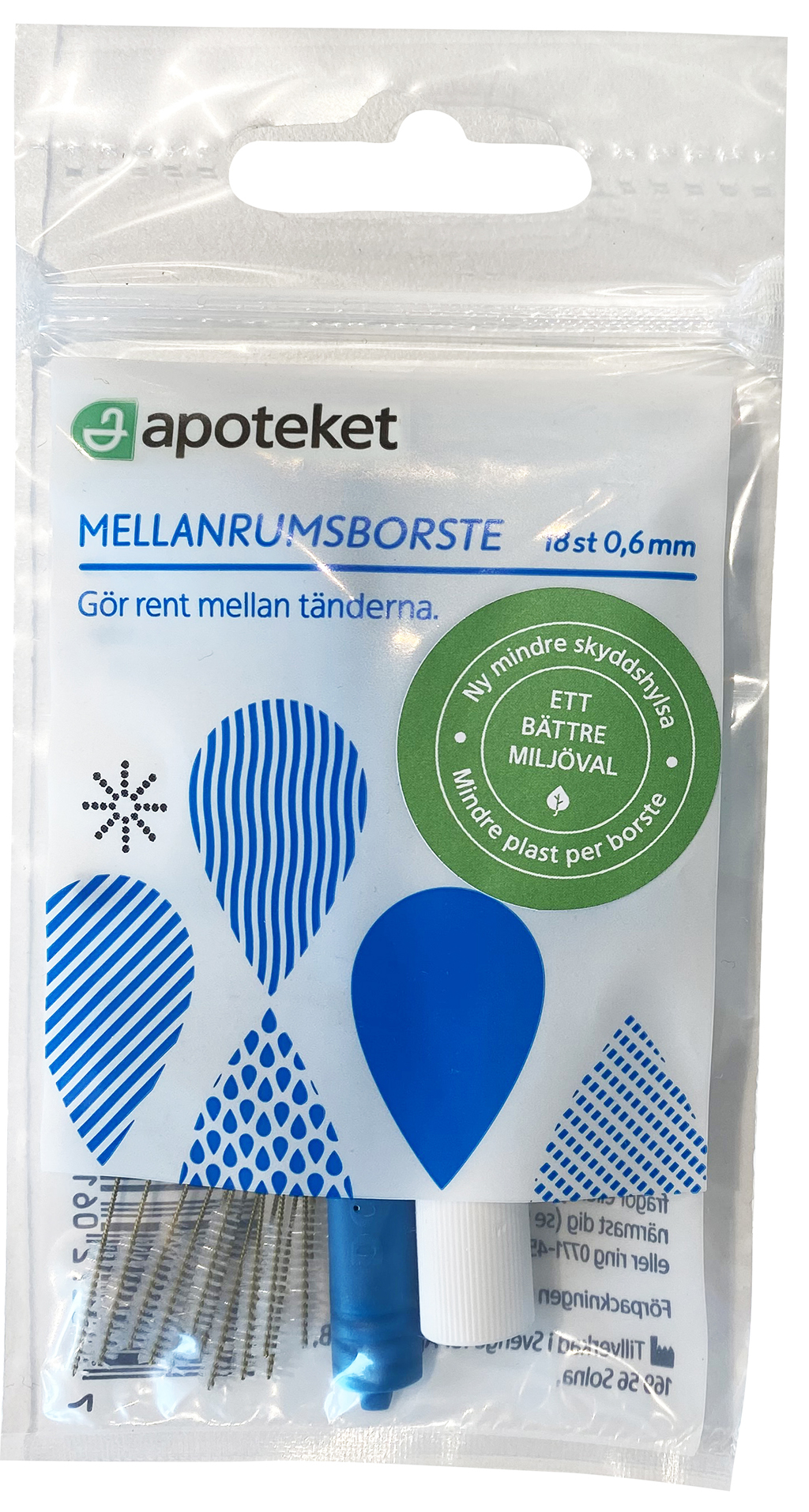 Bild på Apoteket Mellanrumsborste 0,6, 18 st
