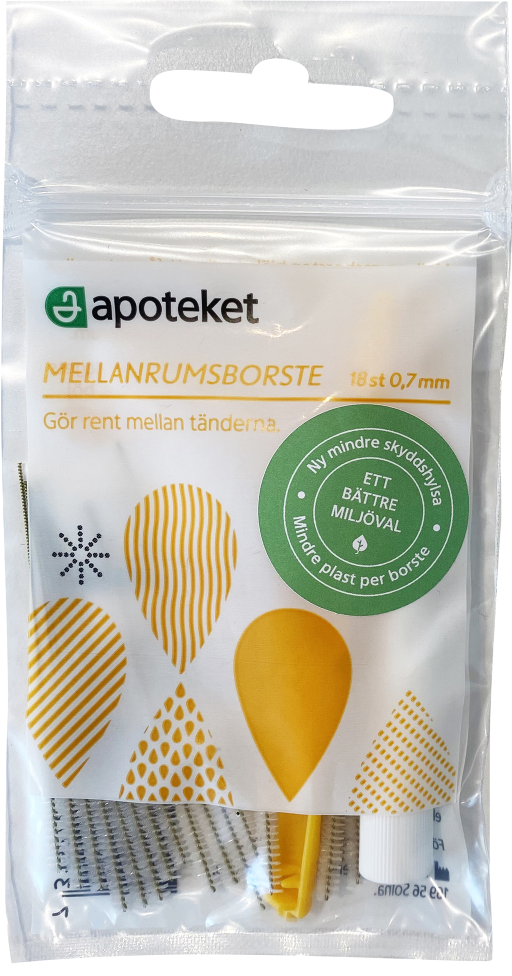 Bild på Apoteket Mellanrumsborste 0,7, 18 st
