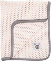 Bild på Skummis ekologisk babyfilt röd/grå/vit, 1 st