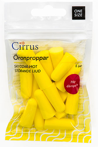 Bild på Cirrus Öronpropp Gul, 8 par