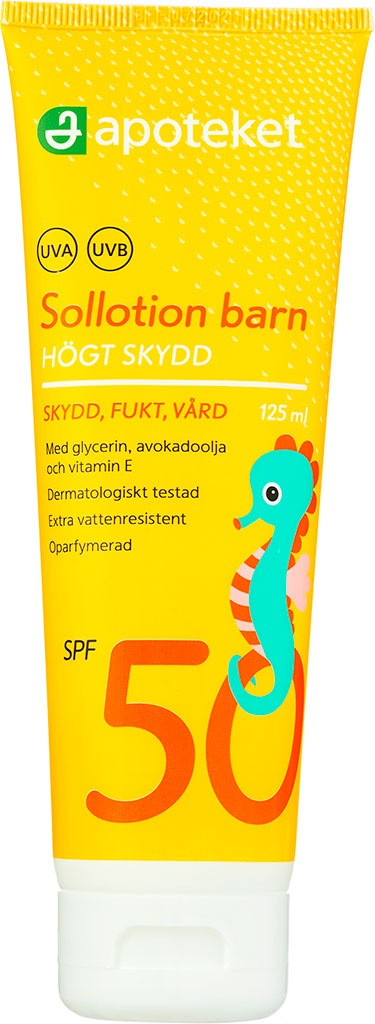 Bild på Apoteket Sollotion barn spf 50, 125 ml, 125 ml