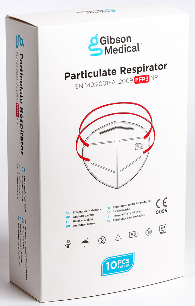 Bild på Filtrerande halvmask FFP3, 10 st