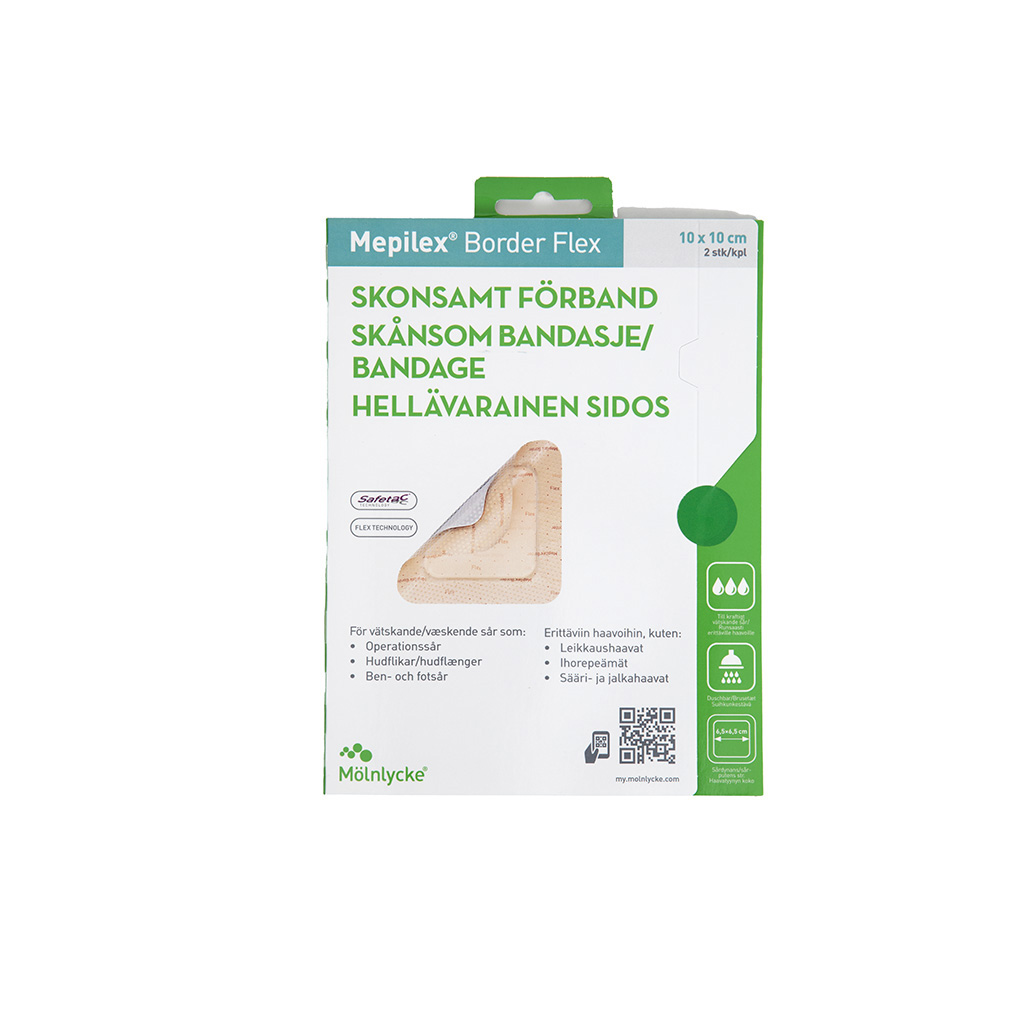 Bild på Mepilex Border Flex 10 x 10 cm, 2 st