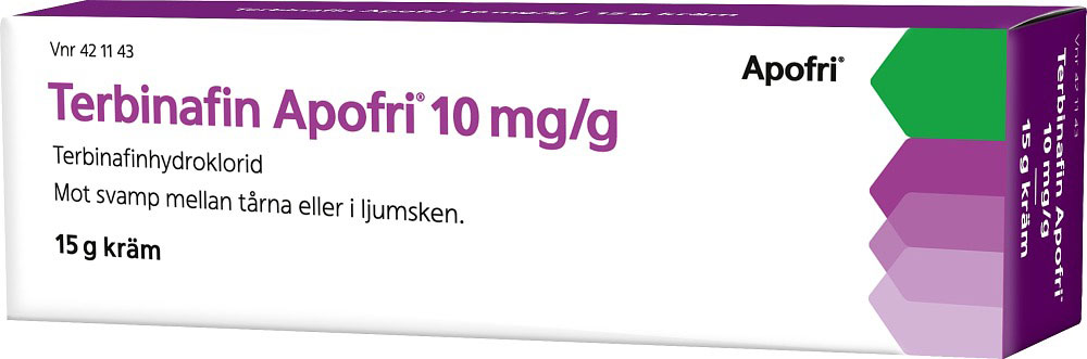 Bild på Terbinafin Apofri, kräm 10 mg/g, 1 X 15 g