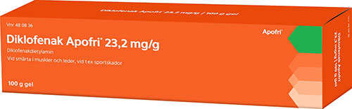 Diklofenak Apofri, gel 23,2 mg/g, 100 g