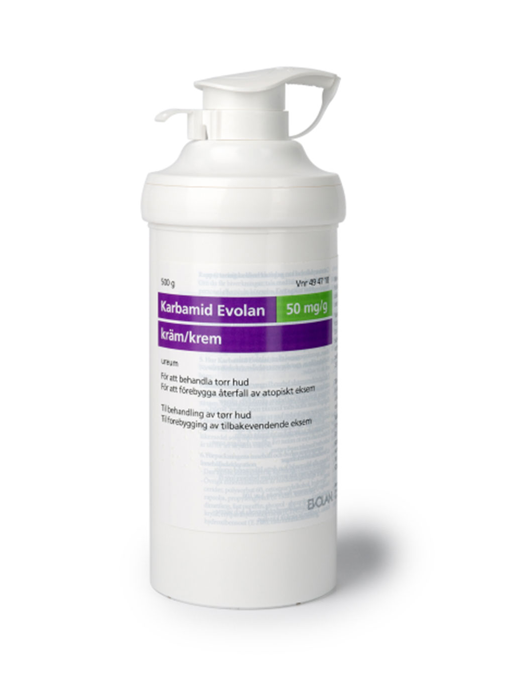 Bild på Karbamid Evolan, kräm 50 mg/g, 500 g