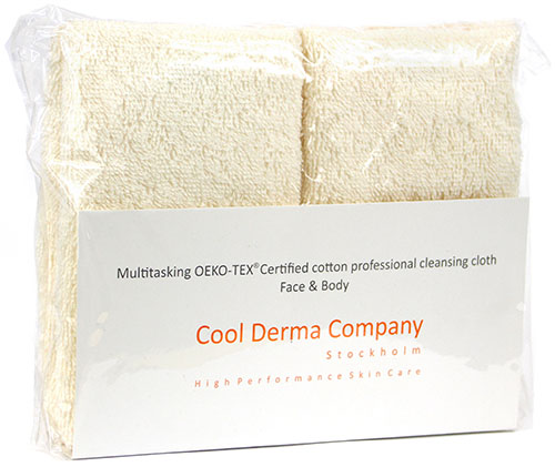 Bild på Cool Derma Multitasking Organic Cotton Professional Cleansing Cloth 4p Tvättlap, 4 st