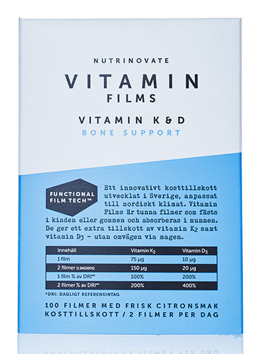 Bild på Nutrinovate Vitamin Films Bone Support 100 filmer, 100 st