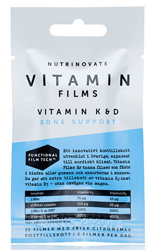Nutrinovate Vitamin Films Bone Support 25 filmer, 25 st