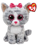 Bild på TY Kiki grey cat, 15,5 cm, 1 st