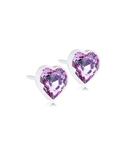 Bild på Blomdahl BM MP Heart Light Amethyst 6mm, 1 par