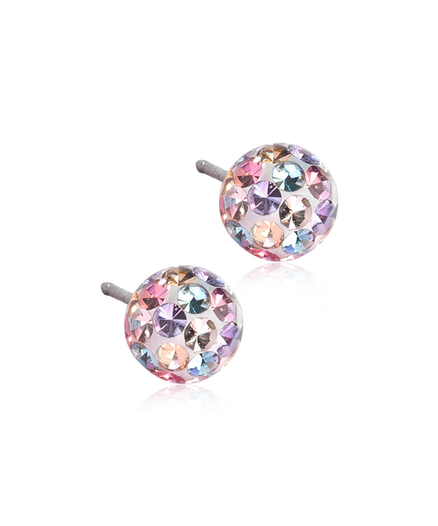 Bild på Blomdahl BM NT Crystal Ball 6mm L Fantasy, 1 par