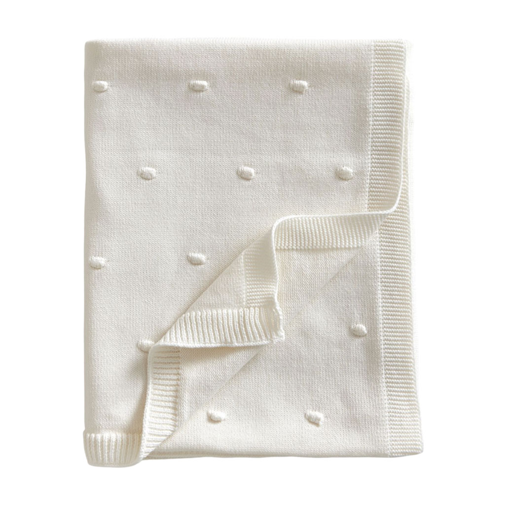 Bild på Jack o Juno Stickad Bubble Babyfilt Pearl, 1 st