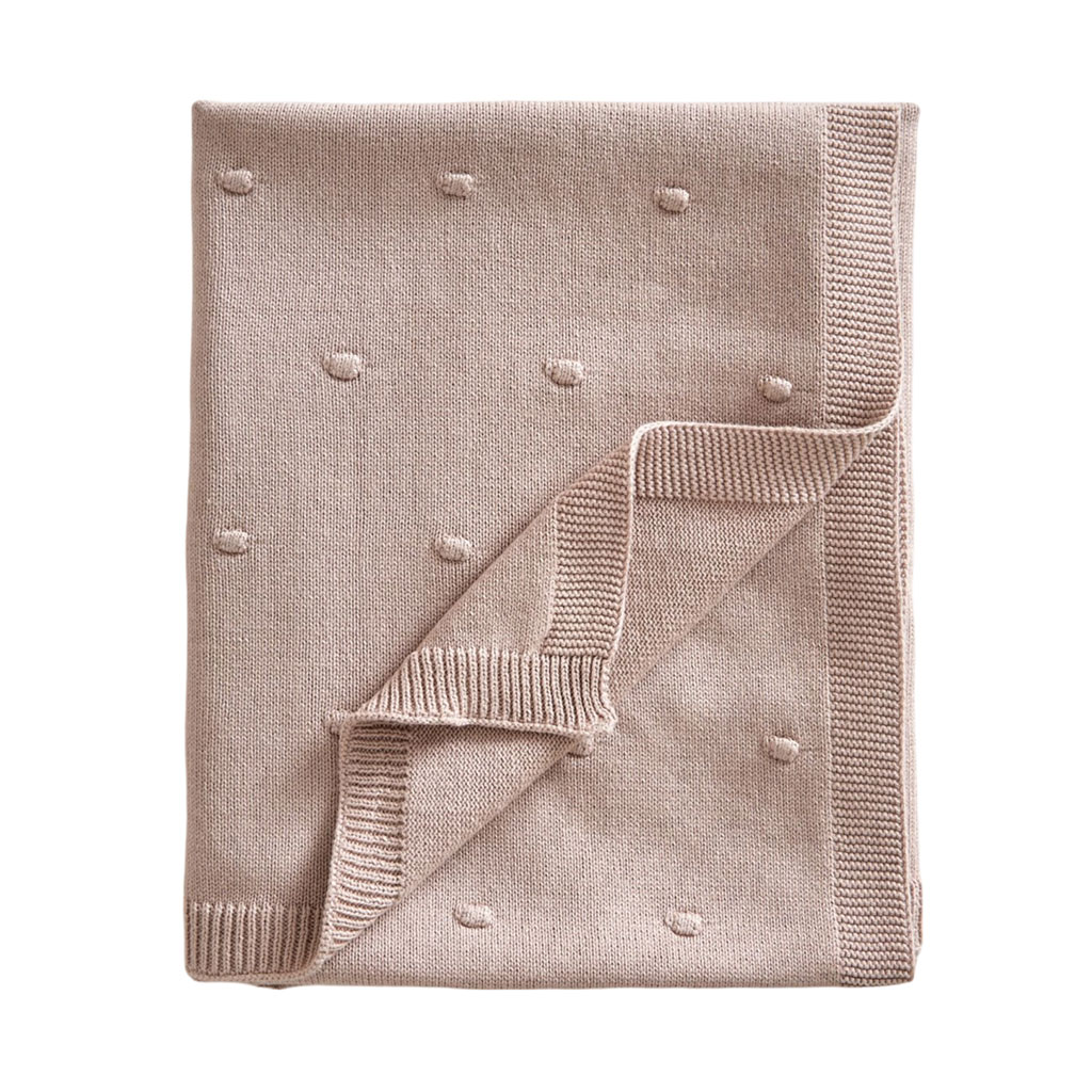 Bild på Jack o Juno Stickad Bubble Babyfilt Pink, 1 st