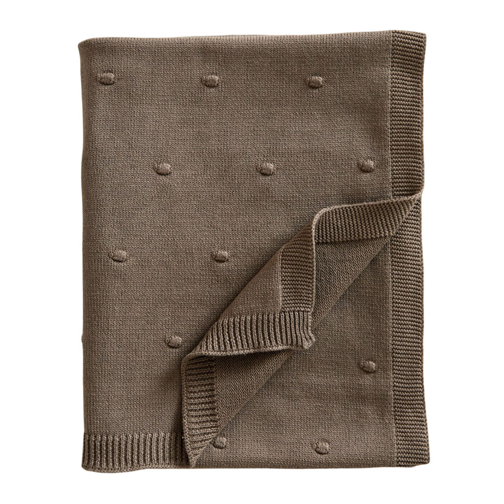 Bild på Jack o Juno Stickad Bubble Babyfilt Coffee, 1 st