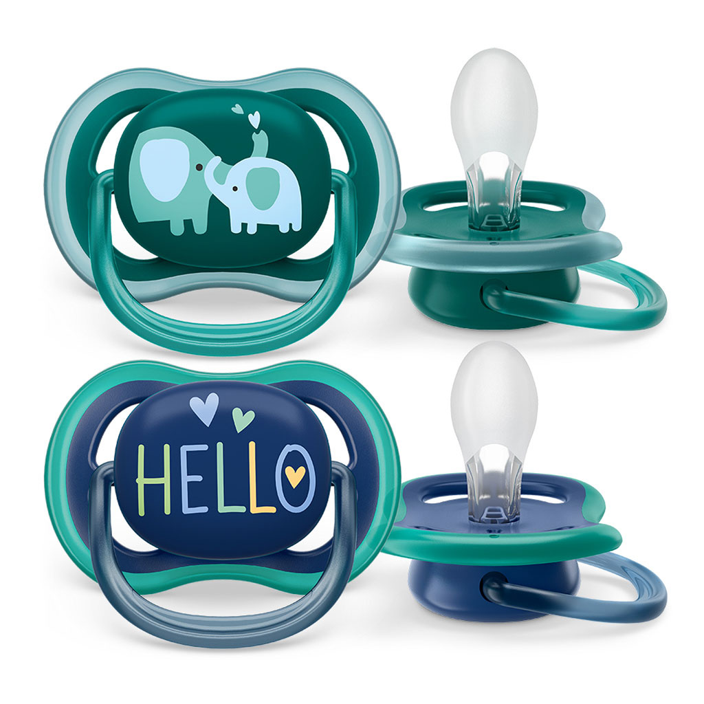 Bild på Philips Ultra Air napp 18+ månader Grön & Blå, 2 st