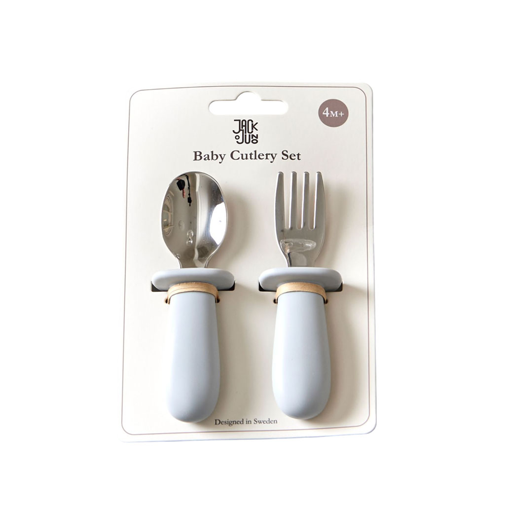Bild på Jack o Juno Bestickset bebis Grå, 1 st