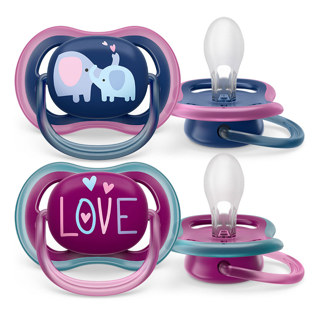 Bild på Philips Avent Ultra Air napp 18+ månader Lila & Blå, 2 st
