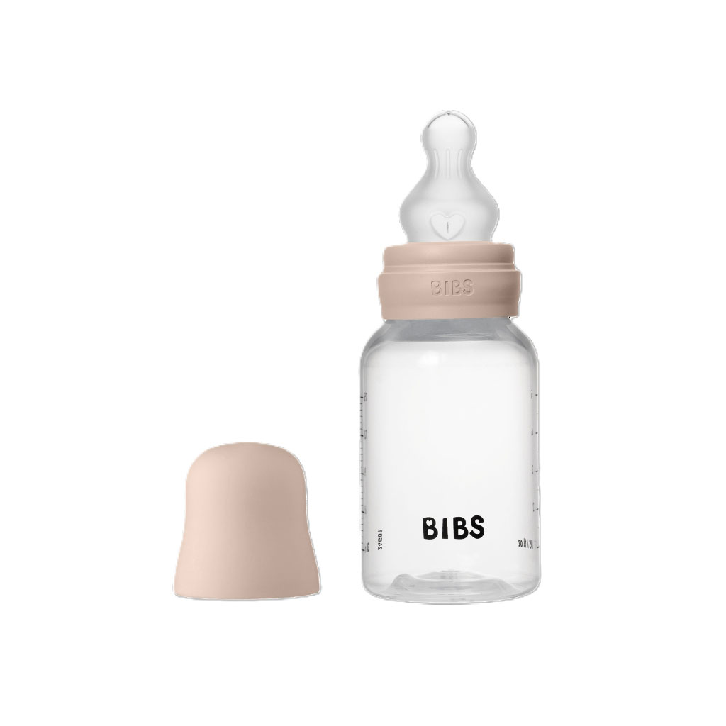 Bild på BIBS Nappflaska PP Silikon 150ml Blush , 1 st