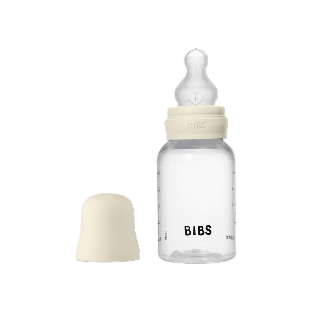 Bild på BIBS Nappflaska PP Silikon 150ml Ivory , 1 st