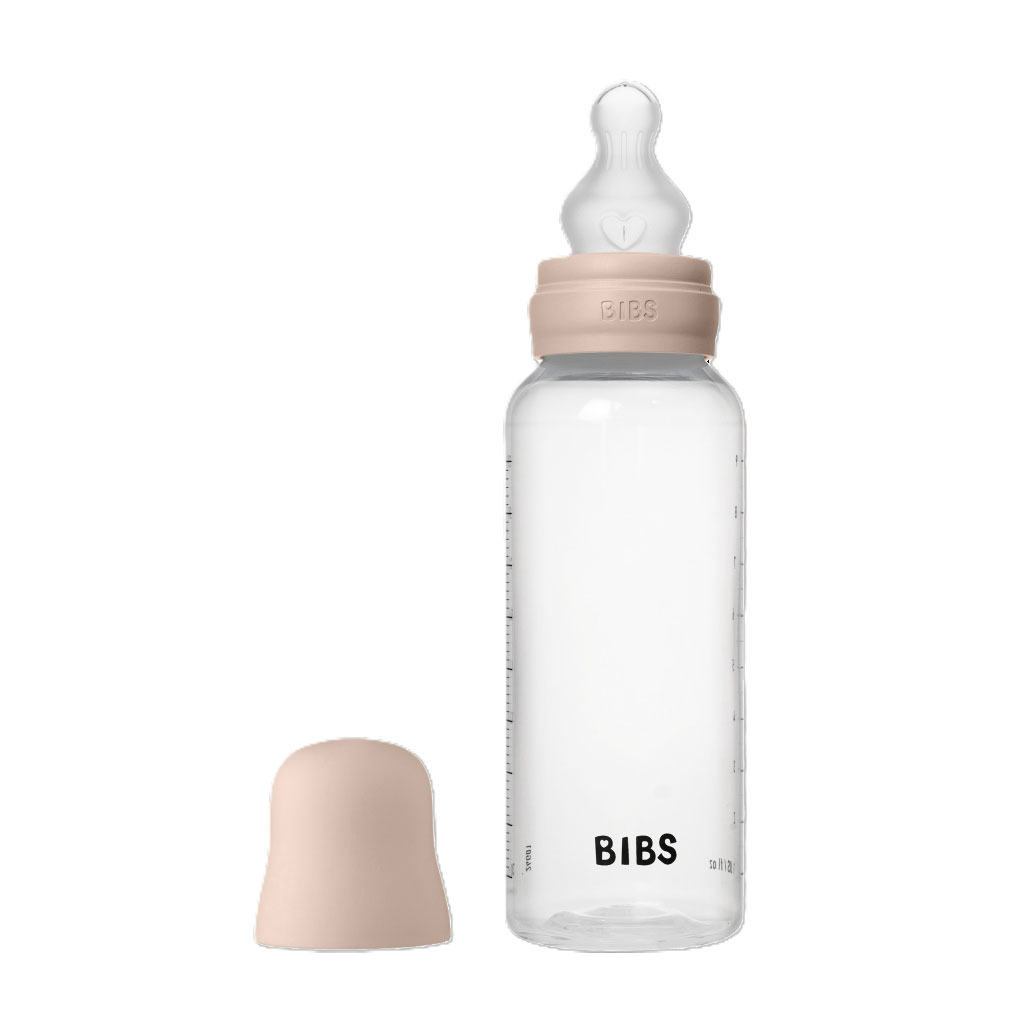 Bild på BIBS Nappflaska PP Silikon 270ml Blush , 1 st