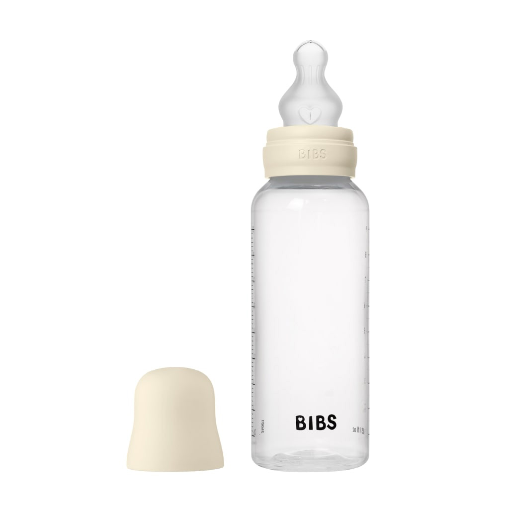 Bild på BIBS Nappflaska PP Silikon 270ml Ivory , 1 st