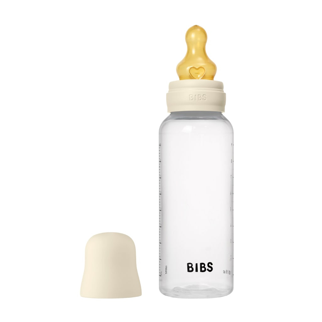 Bild på BIBS Nappflaska PP Latex 270 ml Ivory , 1 st