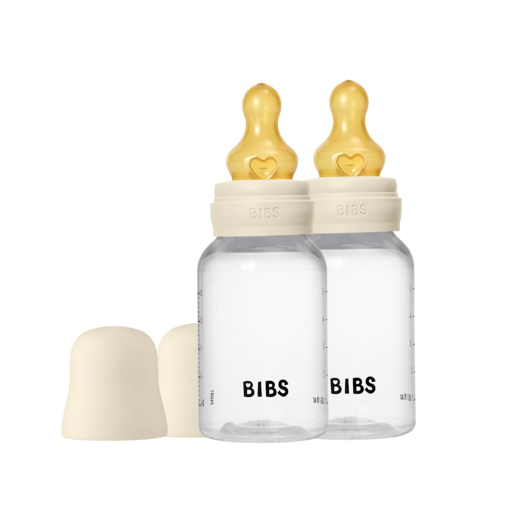 Bild på BIBS Nappflaska PP Latex 150ml Ivory 2p, 2 st