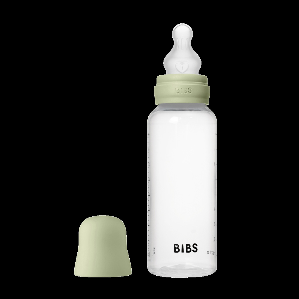 Bild på BIBS Nappflaska PP Silikon 270ml Sage, 1 st